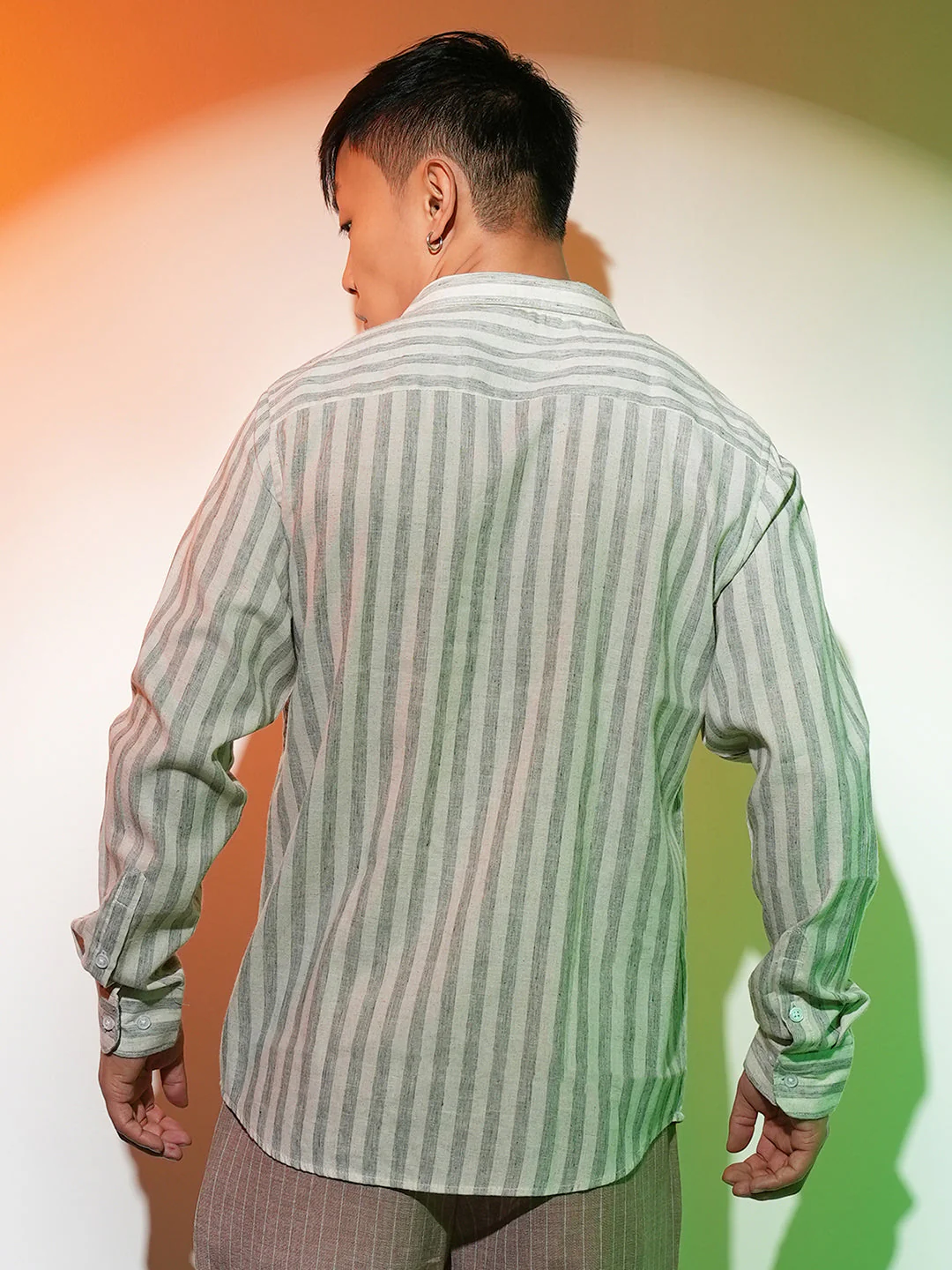 Heathered-Stripe Shirt - Image 4