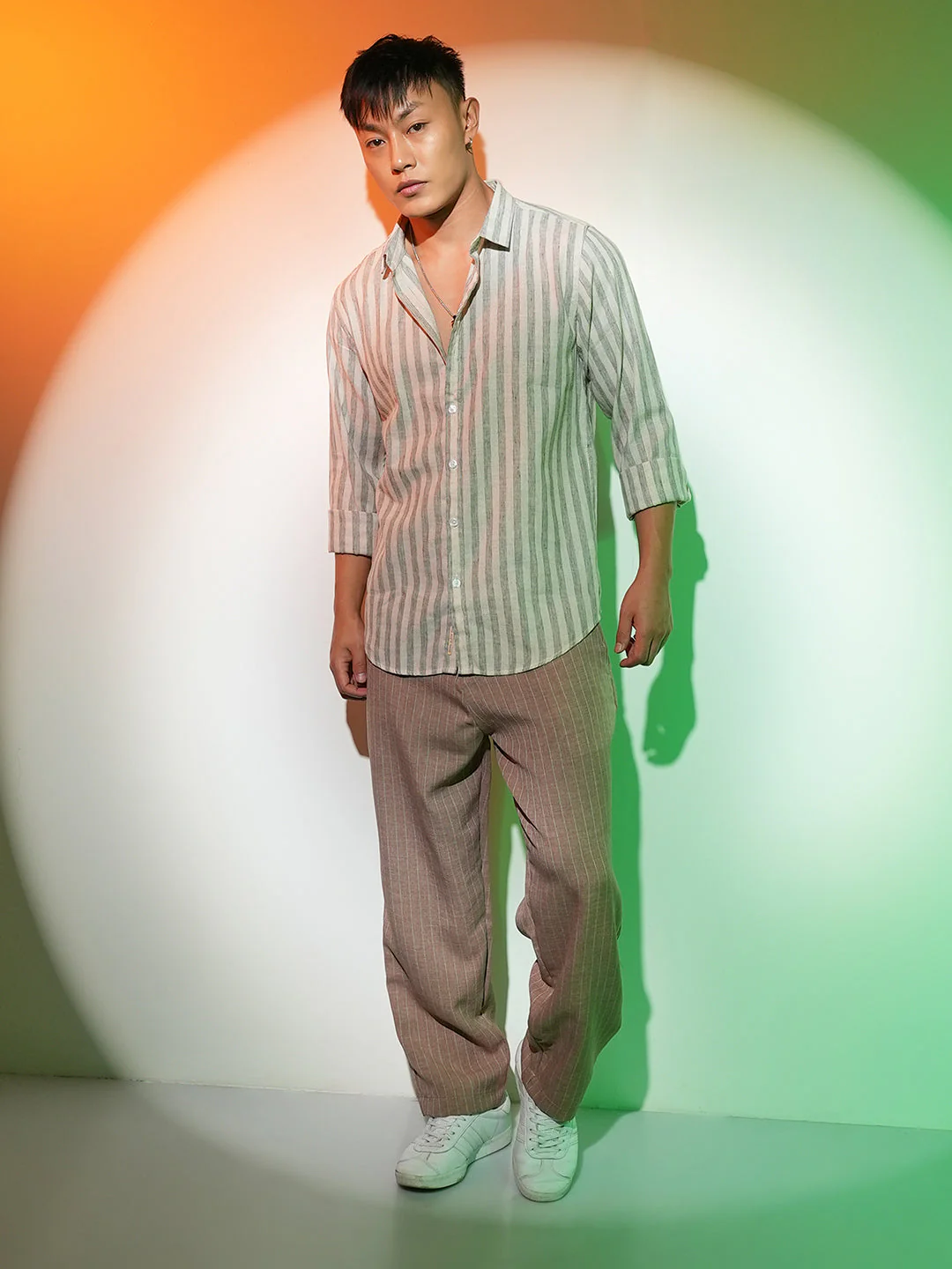 Heathered-Stripe Shirt - Image 5