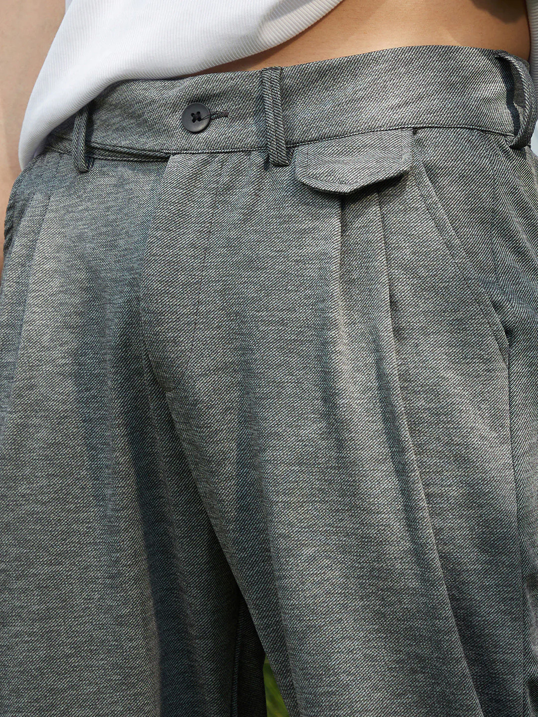 Heathered Tailored Trousers - Image 7