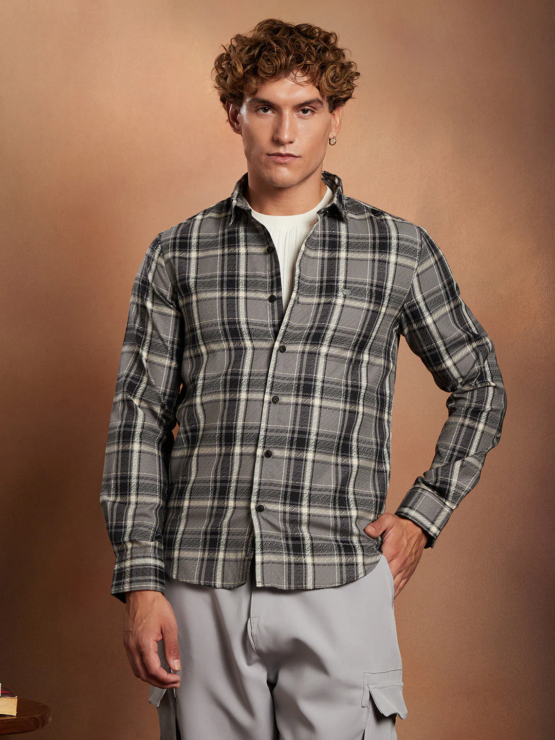 Shadow-Check Regular Shirt - Image 2