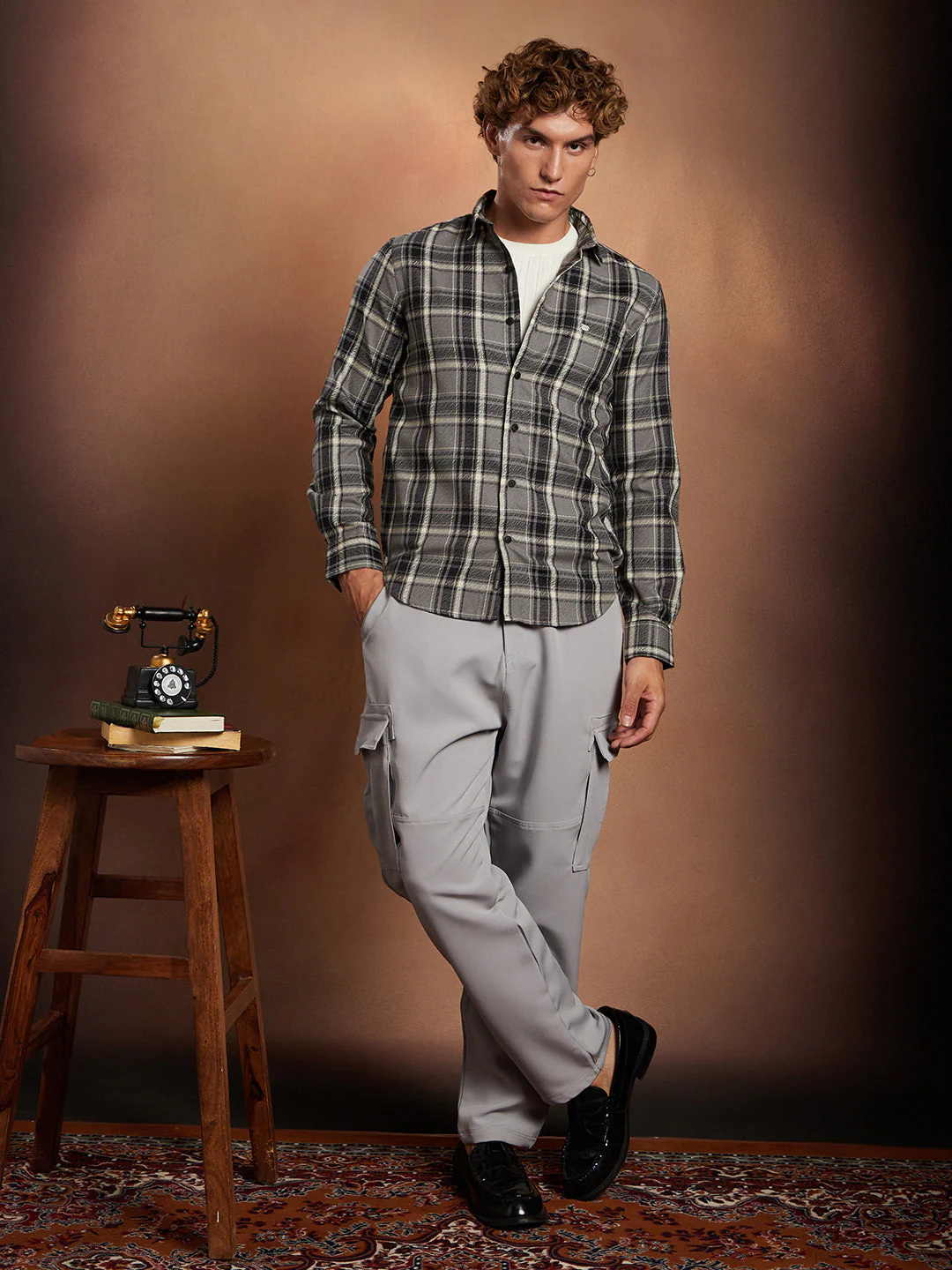 Shadow-Check Regular Shirt - Image 5