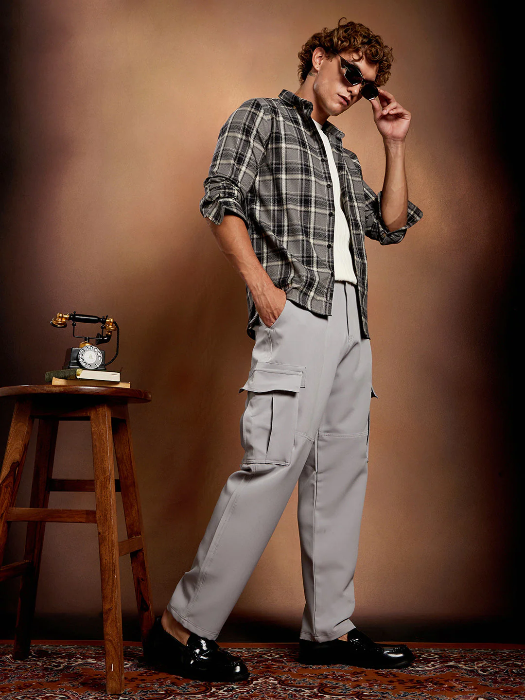 Shadow-Check Regular Shirt - Image 6