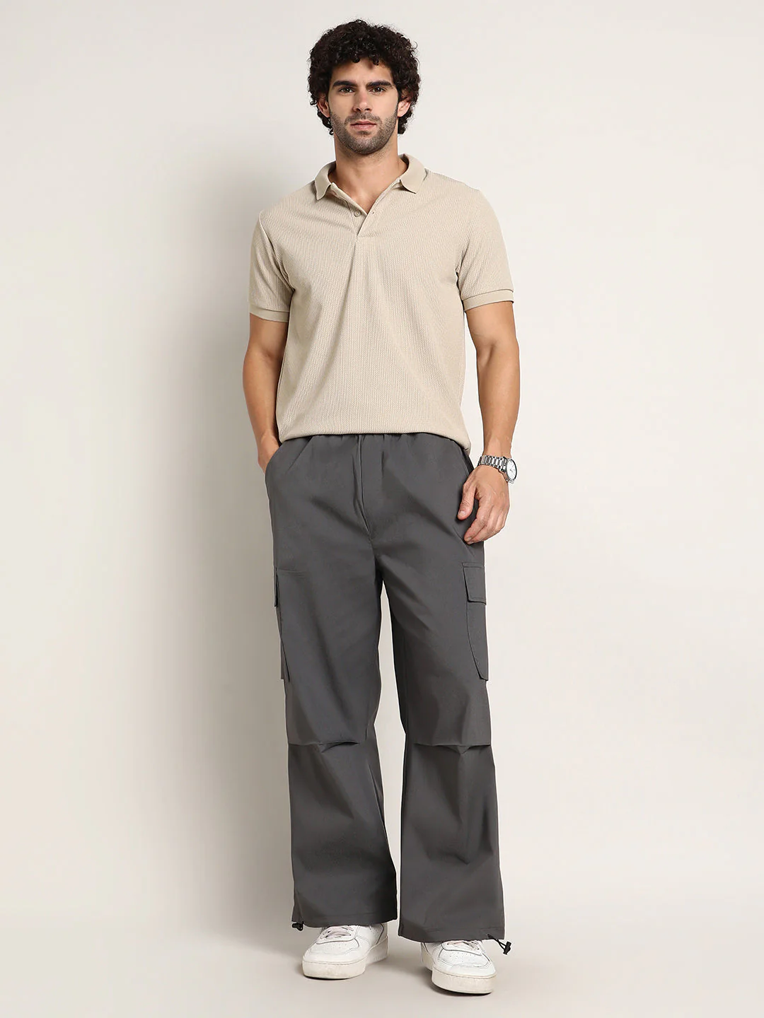 Parachute-Relaxed Cargo Trousers - Image 5
