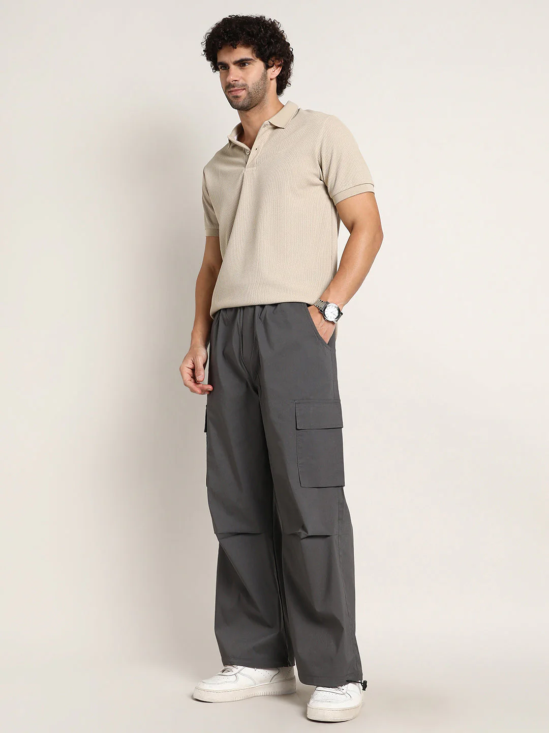 Parachute-Relaxed Cargo Trousers - Image 6