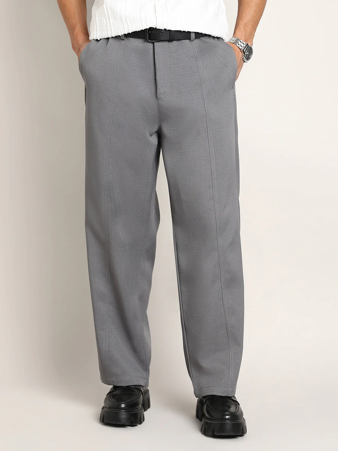 Lightweight - Relaxed-Panel Tailored Trousers - Image 2