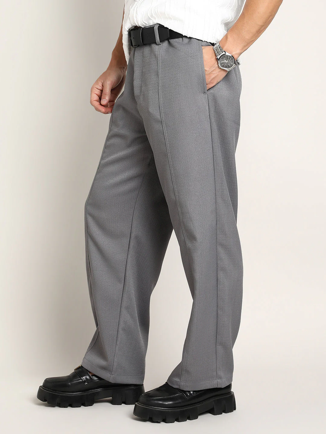 Lightweight - Relaxed-Panel Tailored Trousers - Image 3