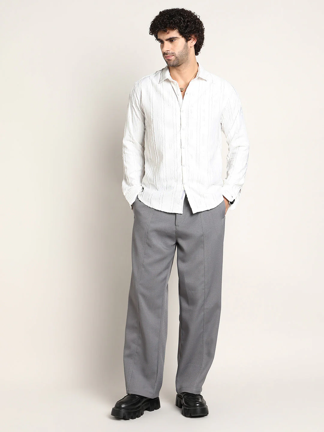 Lightweight - Relaxed-Panel Tailored Trousers - Image 5