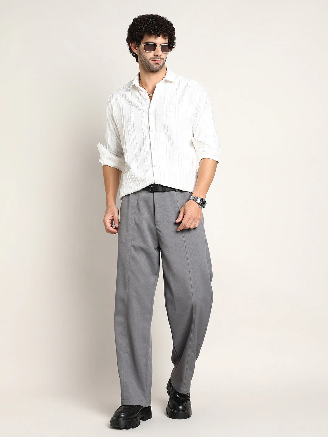 Lightweight - Relaxed-Panel Tailored Trousers - Image 6