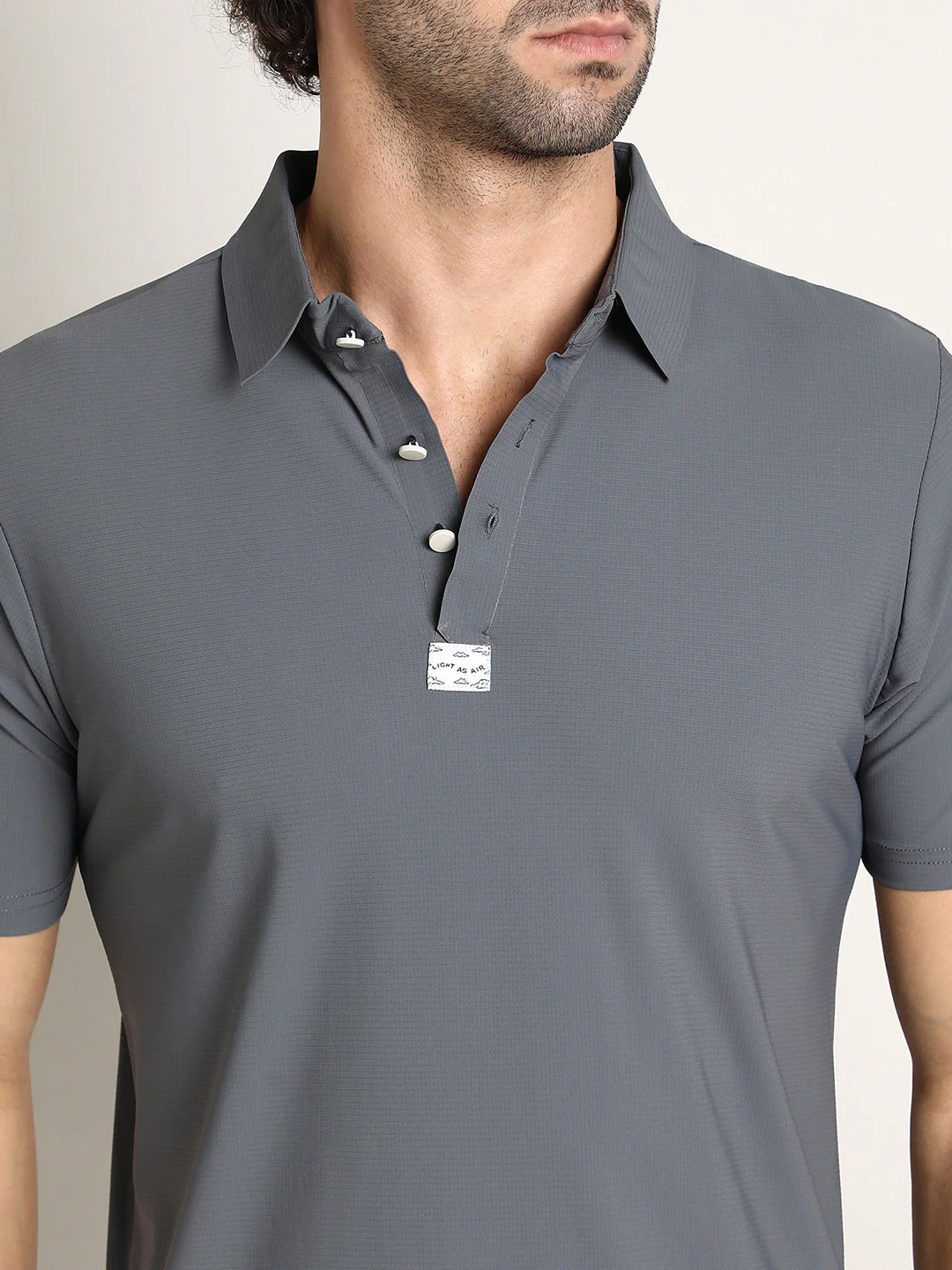 Seamless Waffle Polo T-Shirt - Image 7