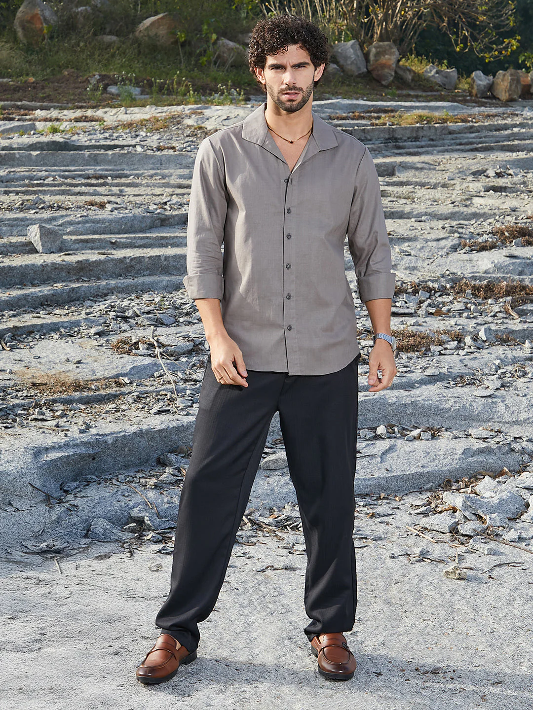 Solid Casual Shirt - Image 5