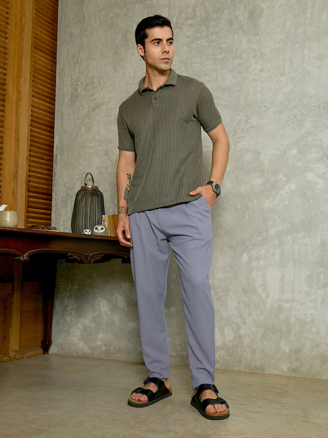 Lightweight - Tailored Chino Trousers - Image 5