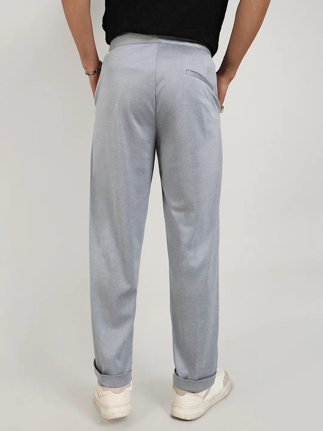 Lightweight - Tailored Heathered Trousers - Image 4
