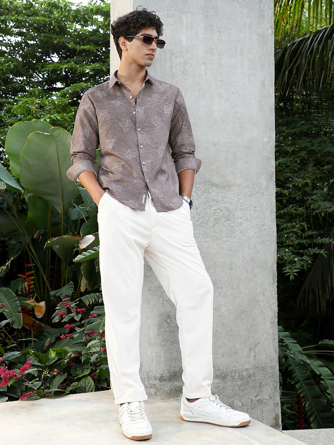 Twig-Imprint Foliage-Tactile Shirt - Image 6