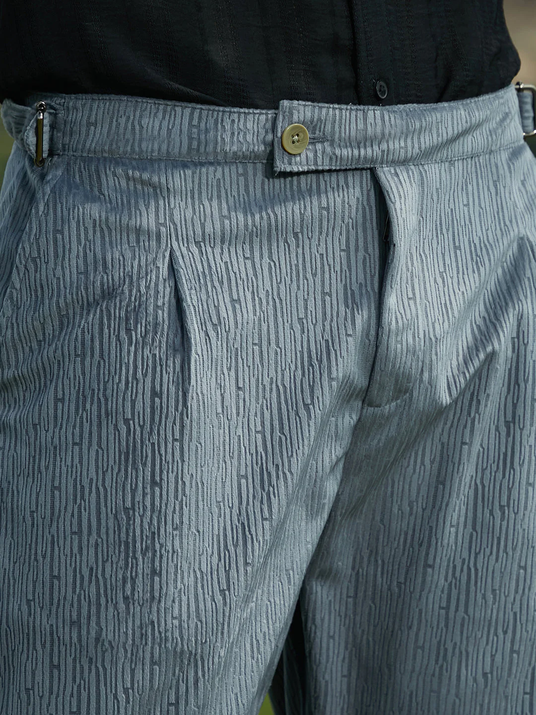 Lightweight - Veined Tailored Trousers - Image 7