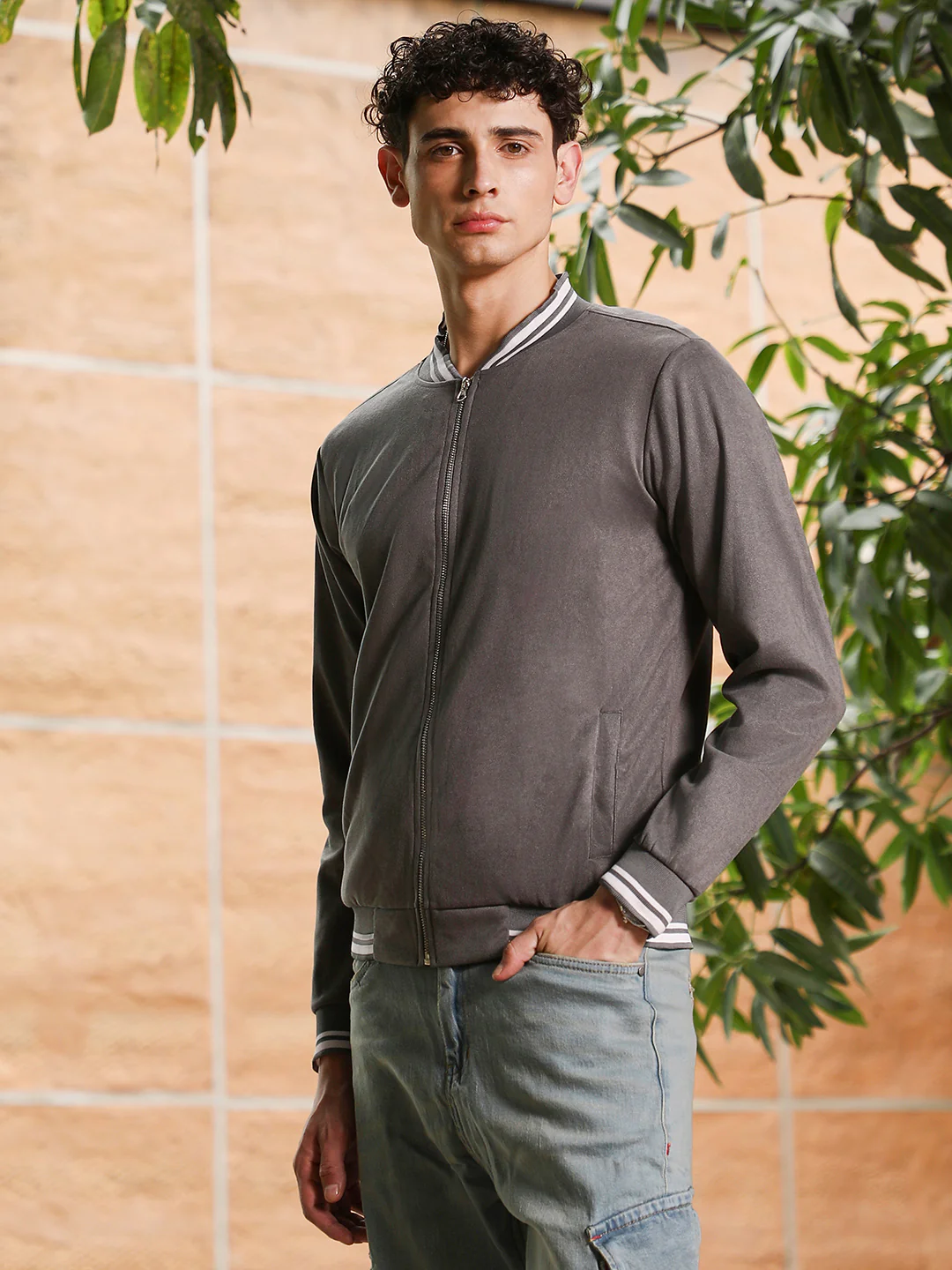 Zip-Front Baseball Jacket - Image 11