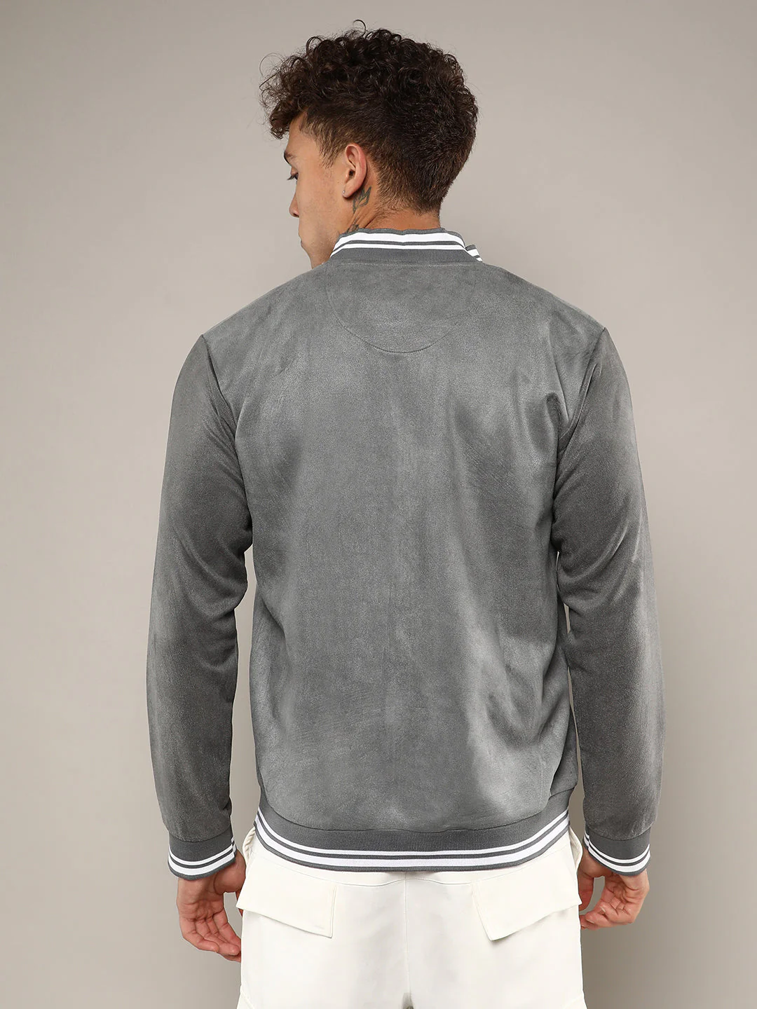 Zip-Front Baseball Jacket - Image 4