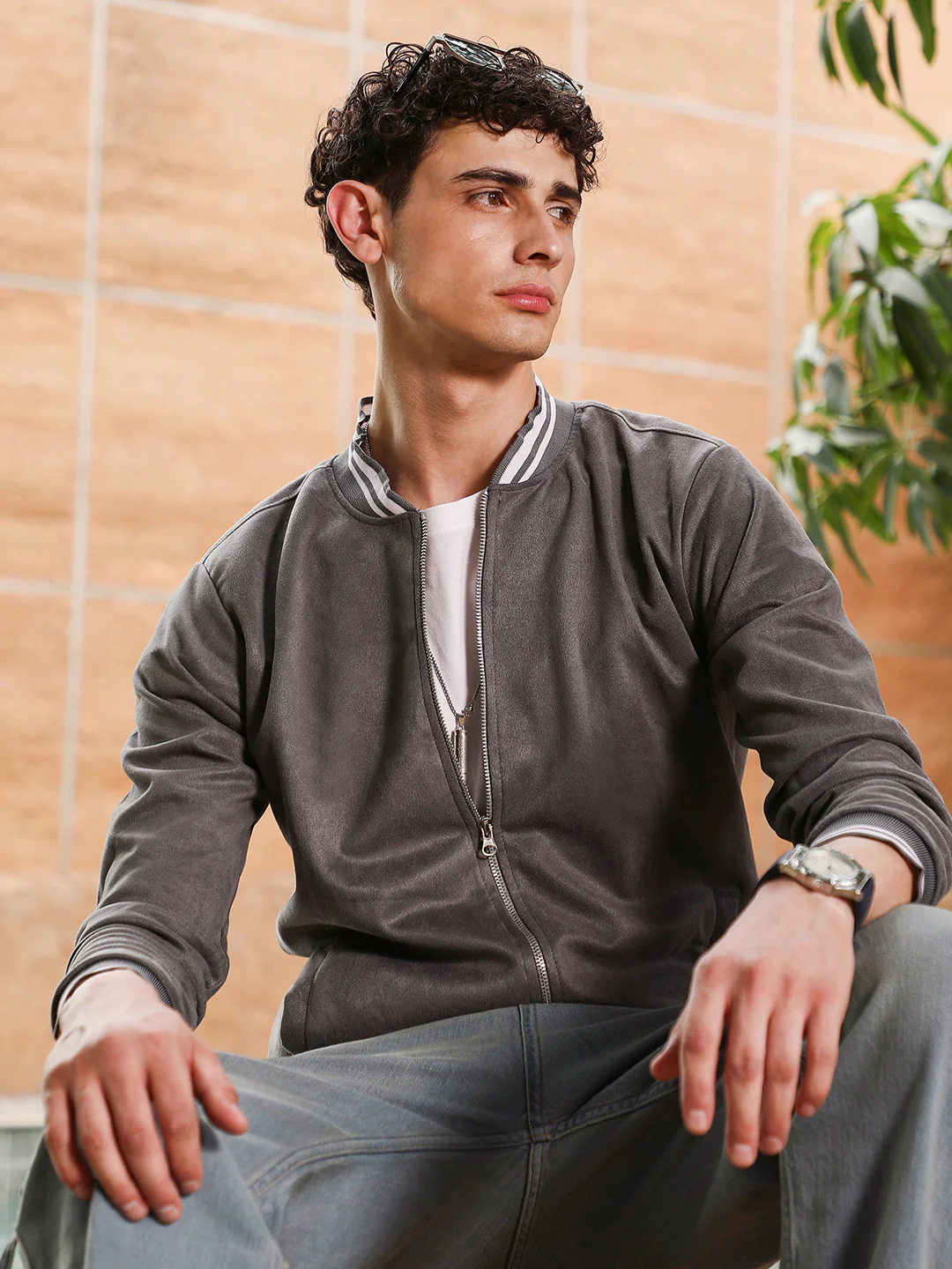 Zip-Front Baseball Jacket - Image 9