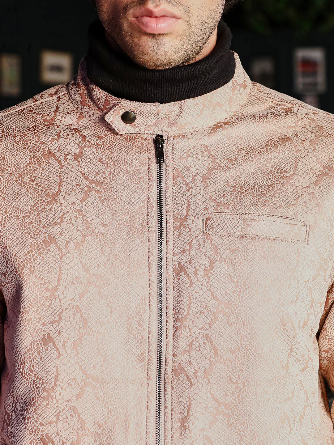 Reptilia-Jacquard Rider Jacket - Image 7