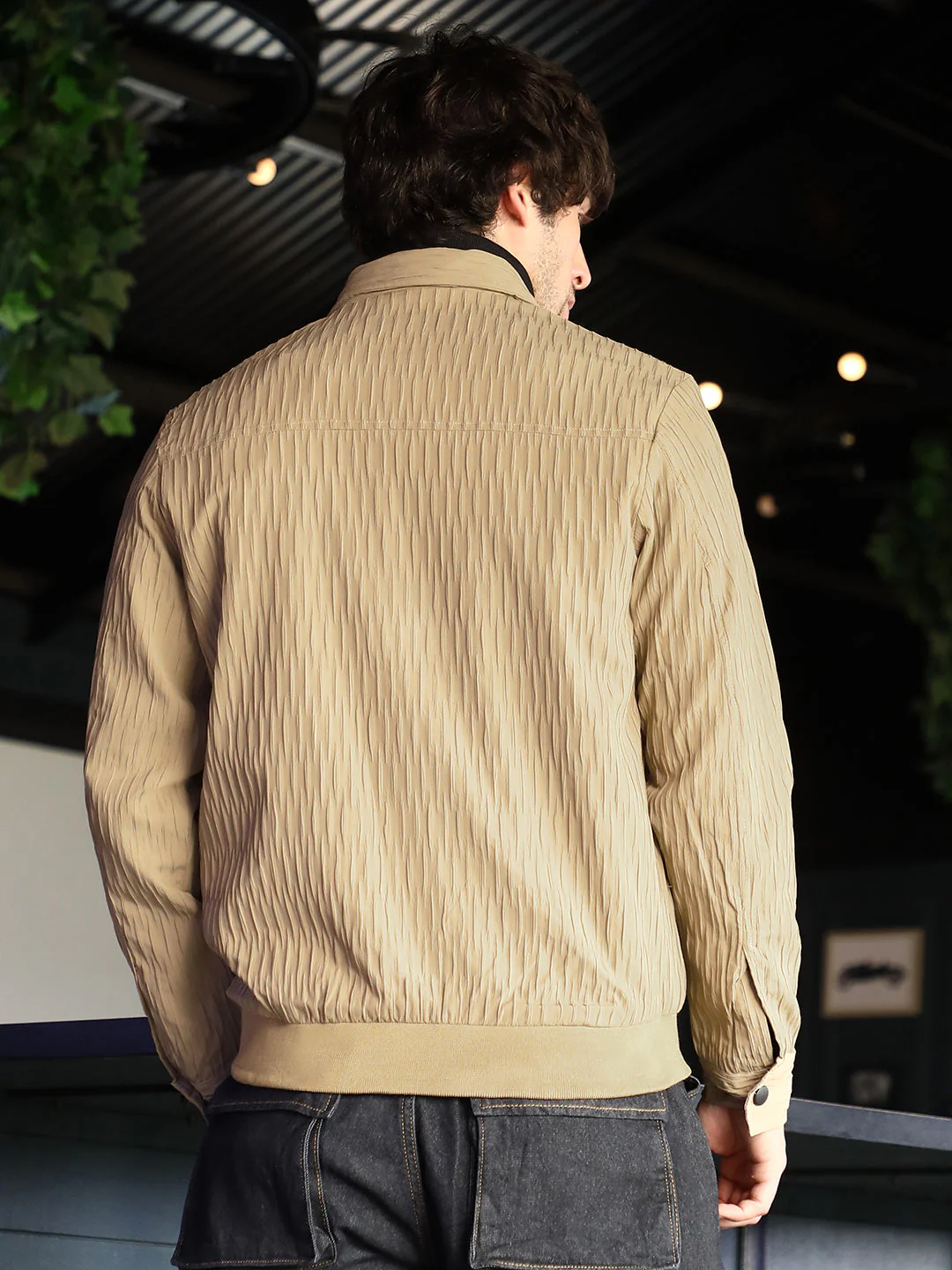 Zip-Front Crease-Tactile Jacket - Image 4