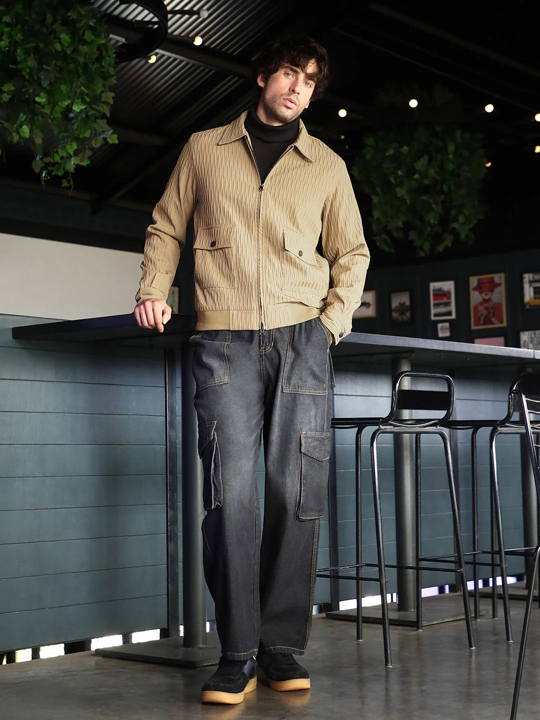 Zip-Front Crease-Tactile Jacket - Image 5