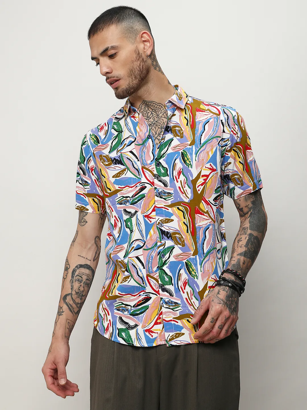 Abstract Foilage Shirt - Image 2