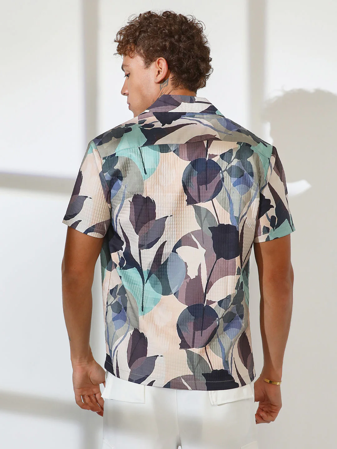 Artistic Bloom Oversized Shirt - Image 4