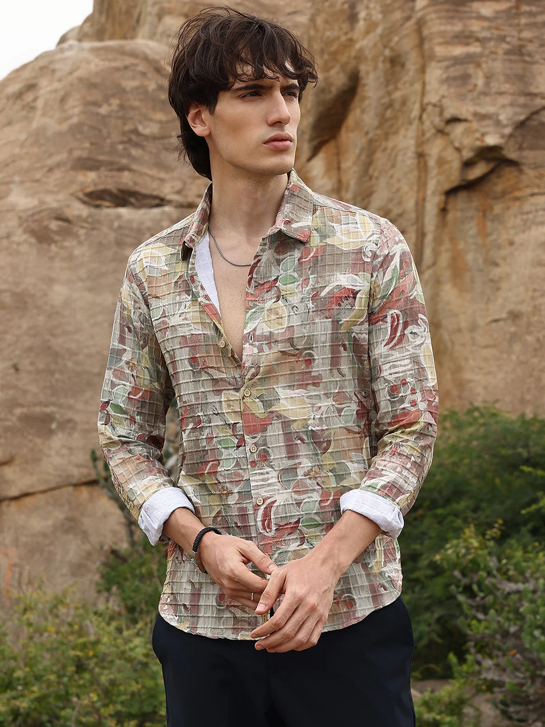 Artistic Botanical Shirt - Image 2