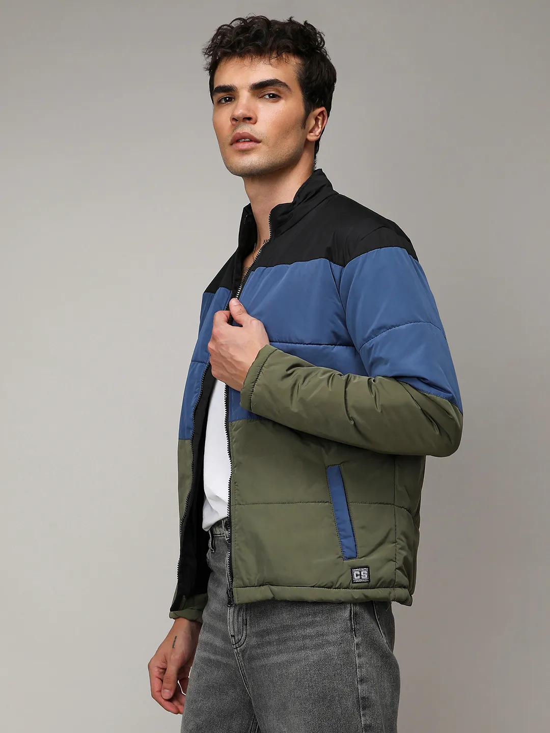 Contrast Panel Puffer Jacket - Image 10