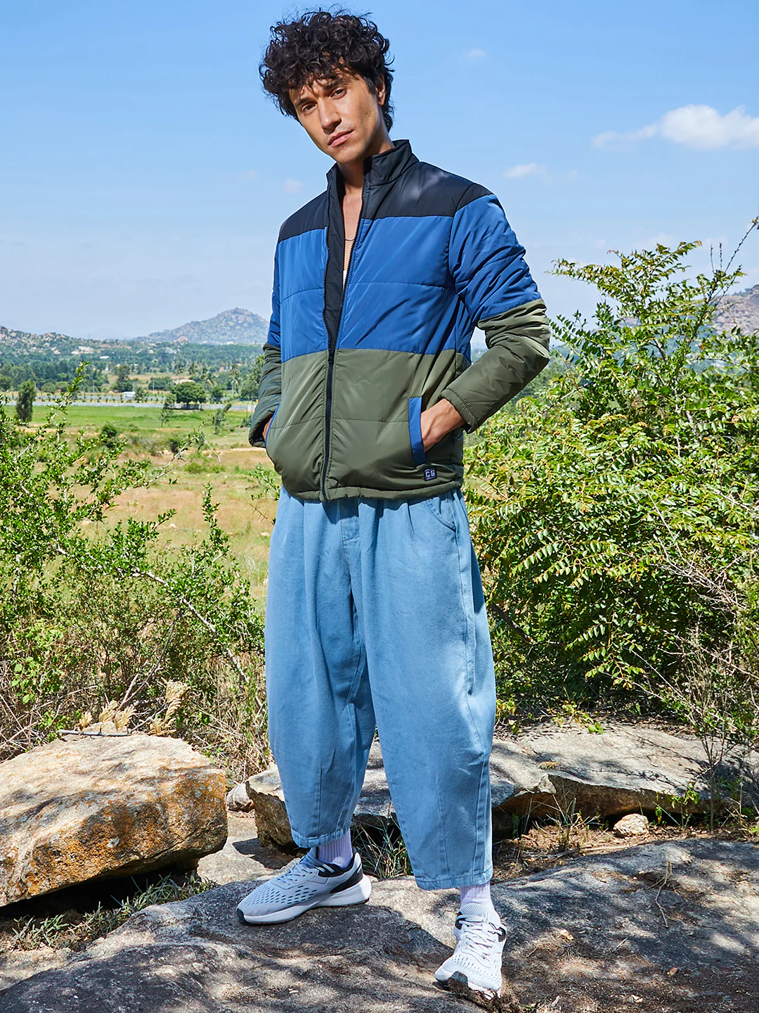 Contrast Panel Puffer Jacket - Image 5