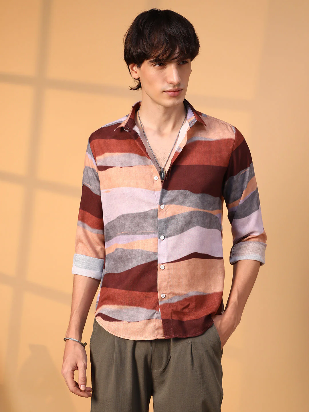 Earthy Block Shirt - Image 2