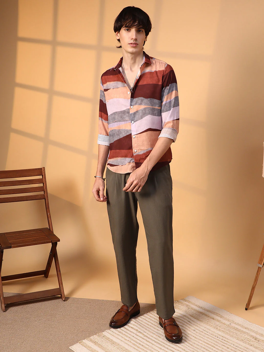 Earthy Block Shirt - Image 5