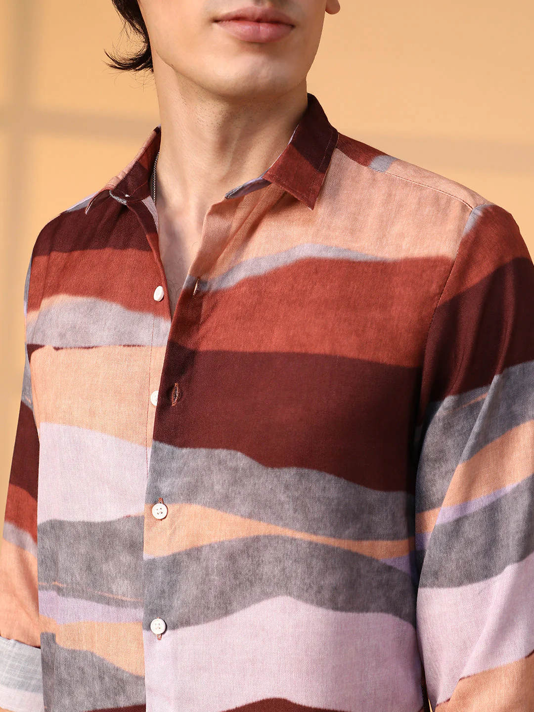 Earthy Block Shirt - Image 7