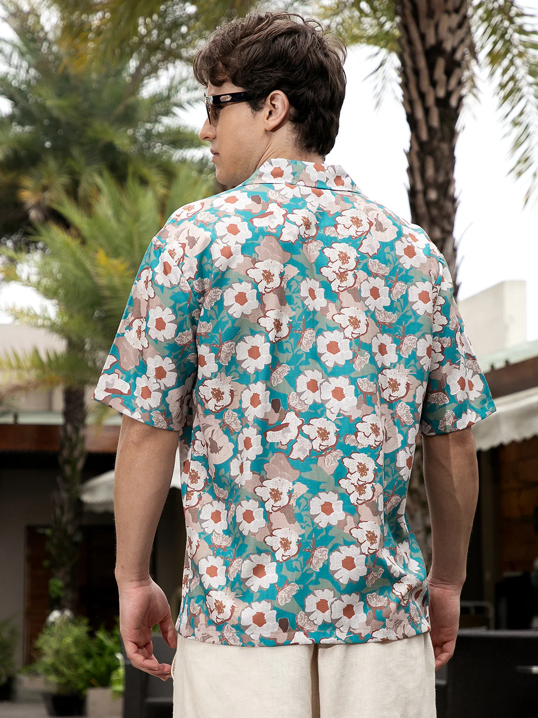 Flora-Block Oversized Shirt - Image 4