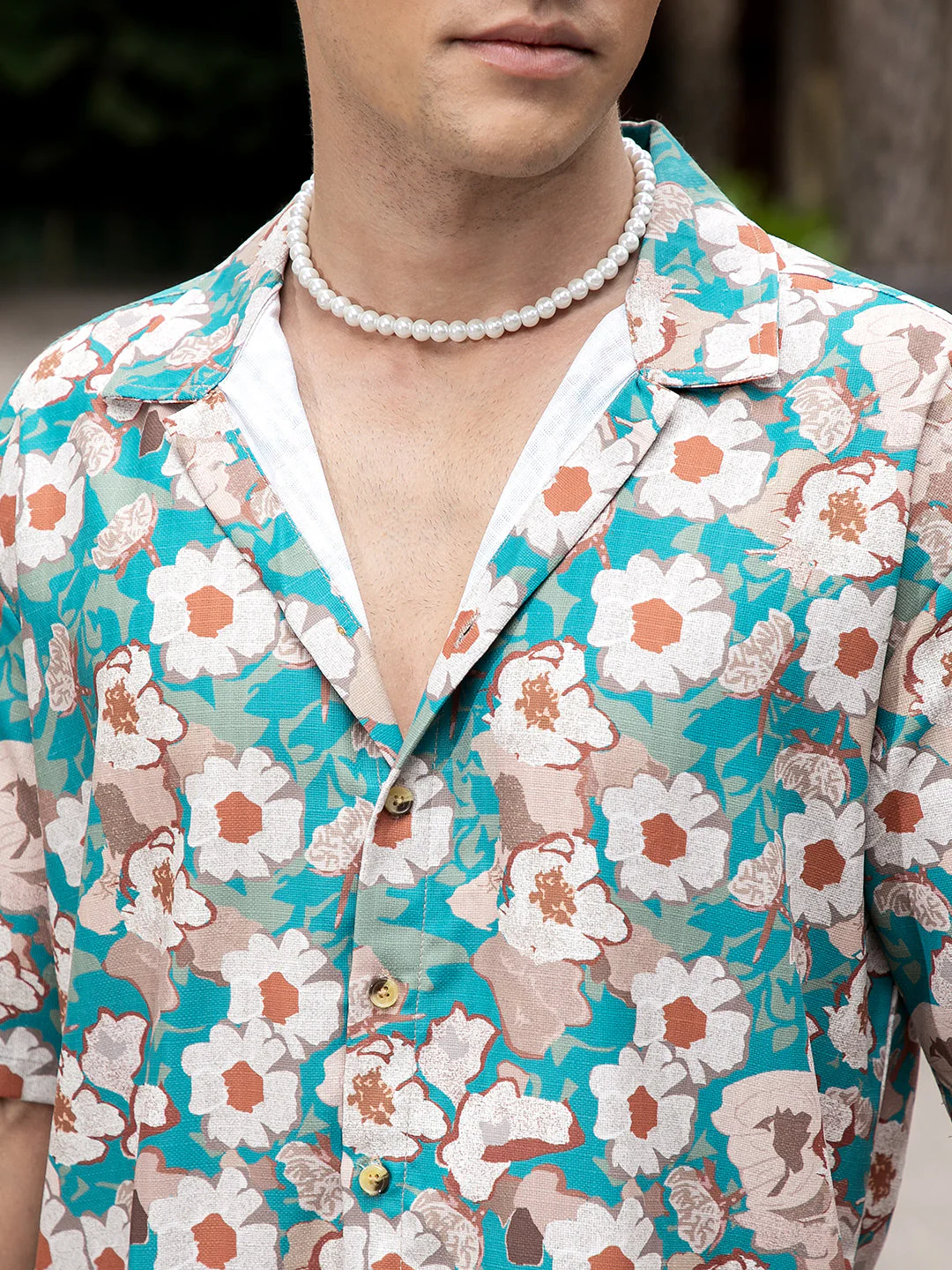 Flora-Block Oversized Shirt - Image 7