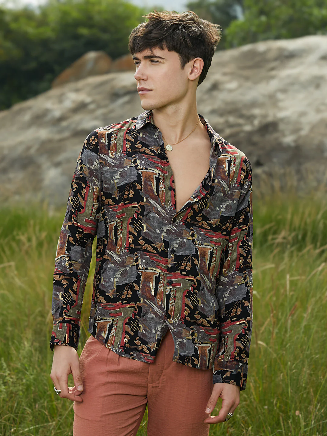 Impressionistic Foliage Shirt - Image 2
