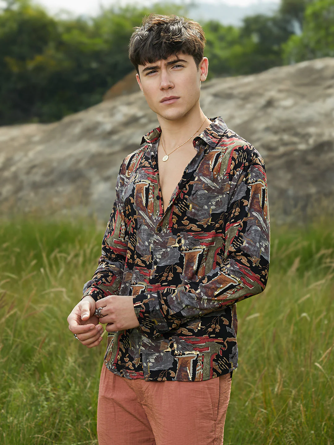 Impressionistic Foliage Shirt - Image 3