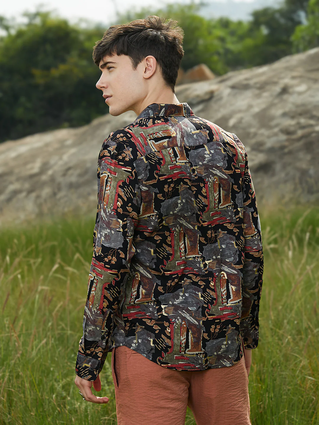 Impressionistic Foliage Shirt - Image 4