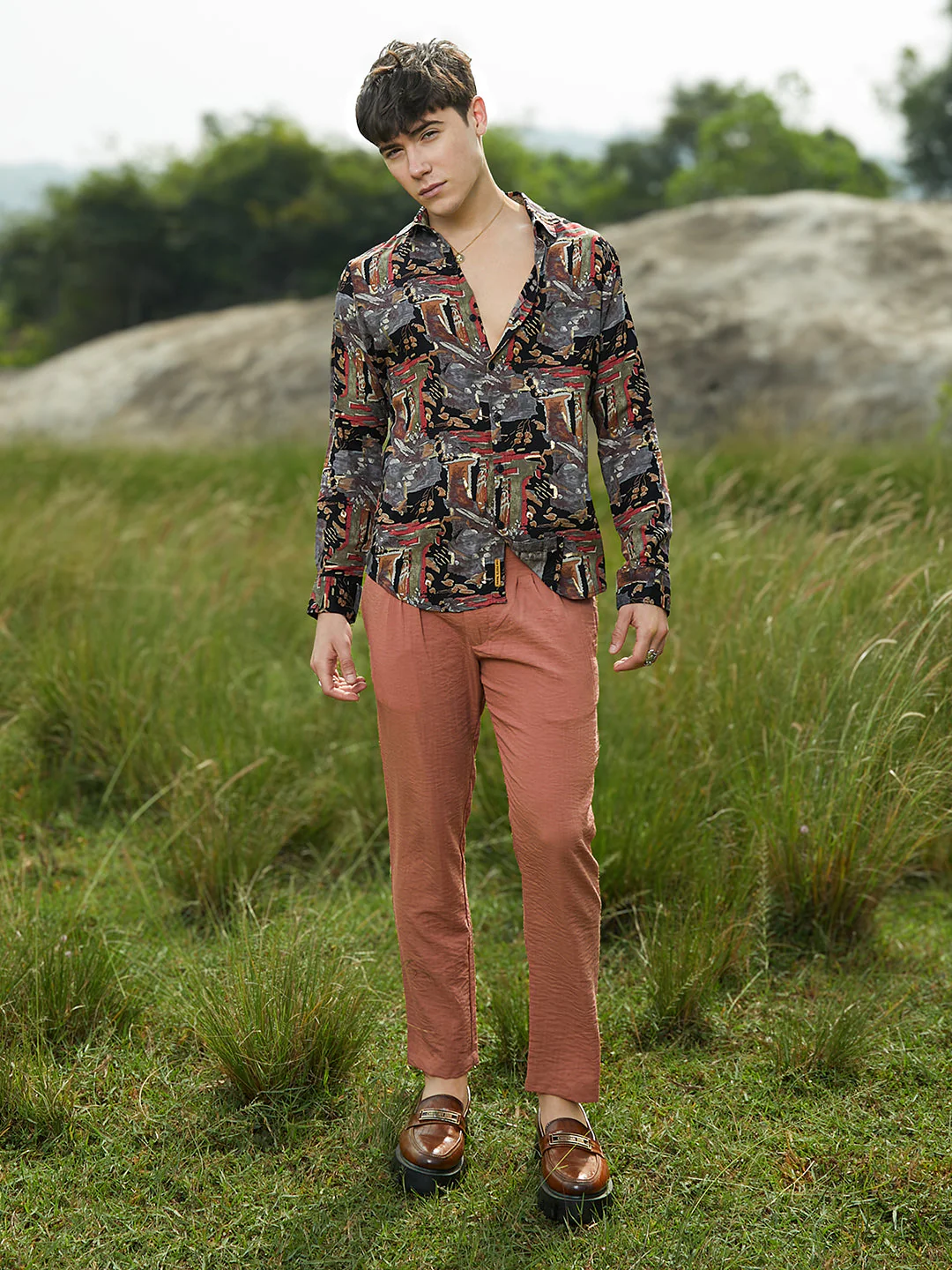 Impressionistic Foliage Shirt - Image 5