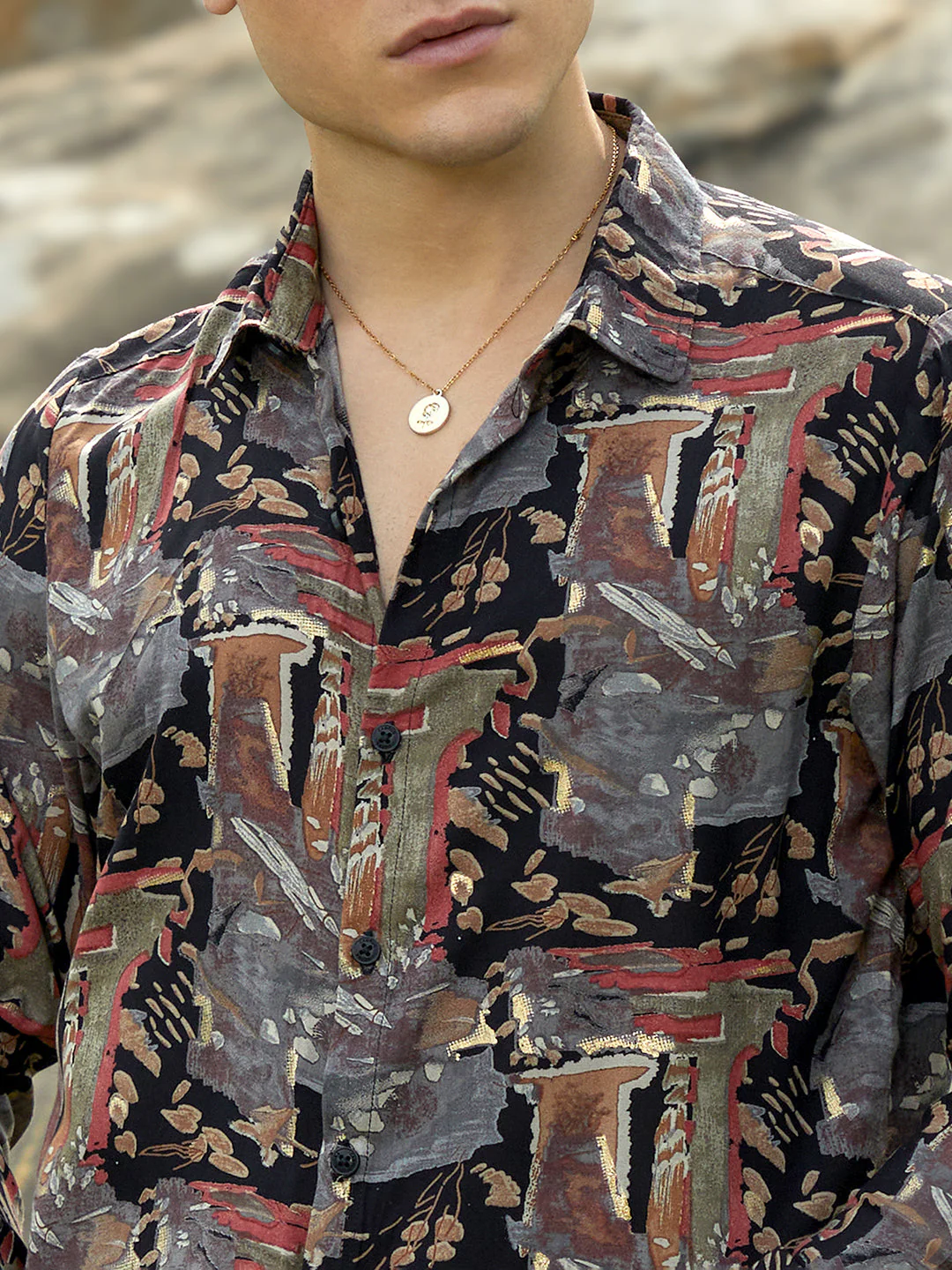 Impressionistic Foliage Shirt - Image 7