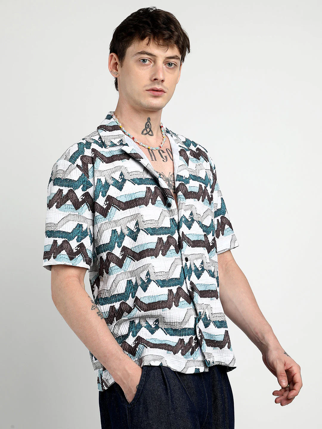 Oversized Line Strokes Shirt - Image 3