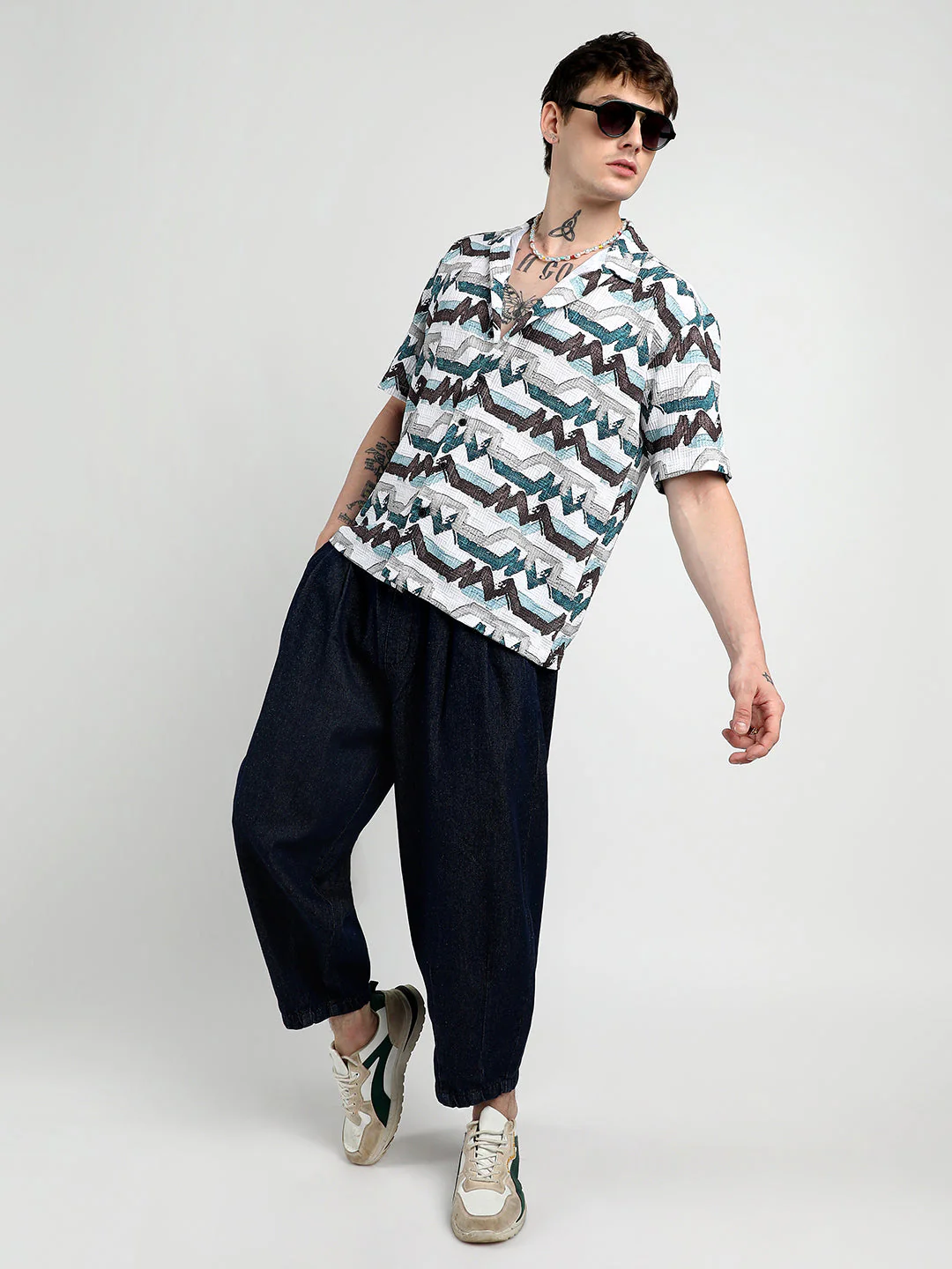 Oversized Line Strokes Shirt - Image 6