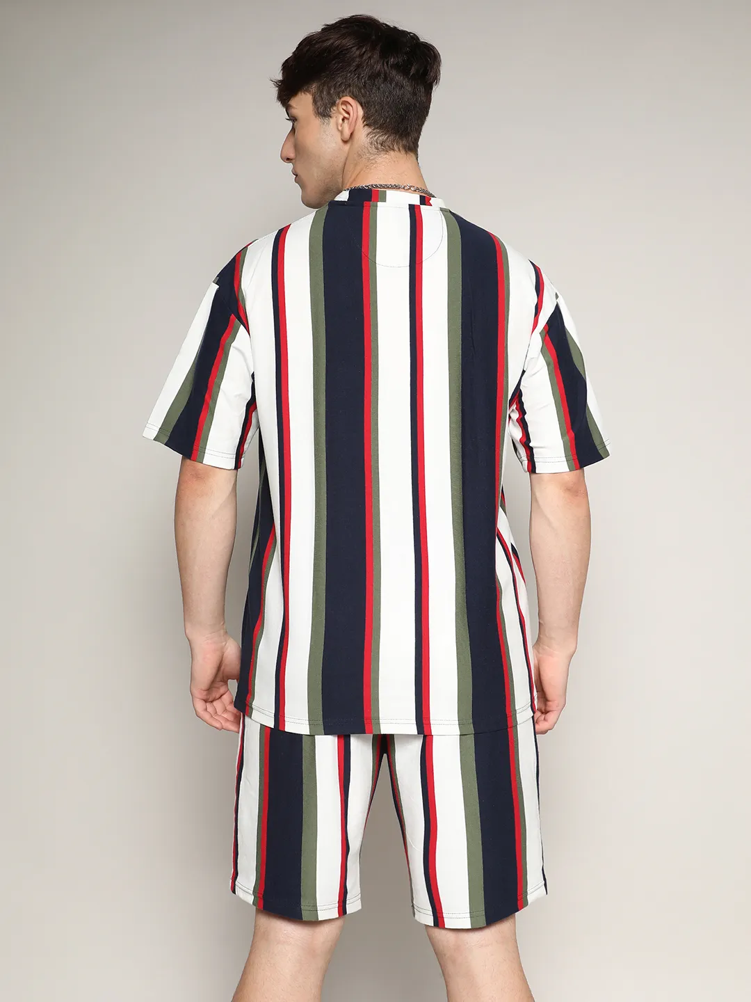 Oversized Unbalanced Striped Co-Ord Set - Image 4