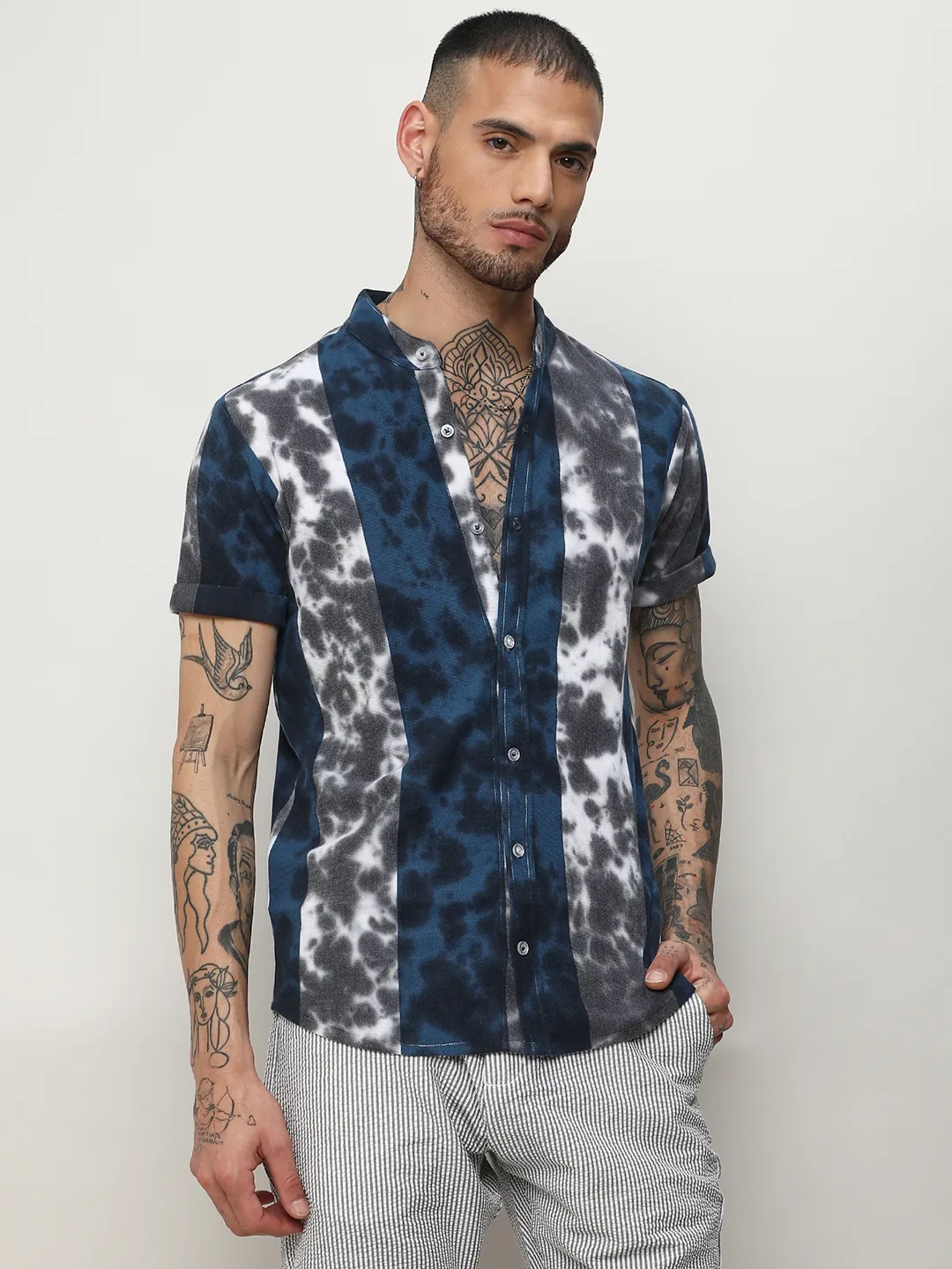 Tie-Dye Striped Shirt - Image 2