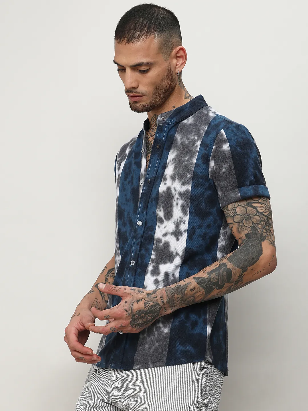 Tie-Dye Striped Shirt - Image 3