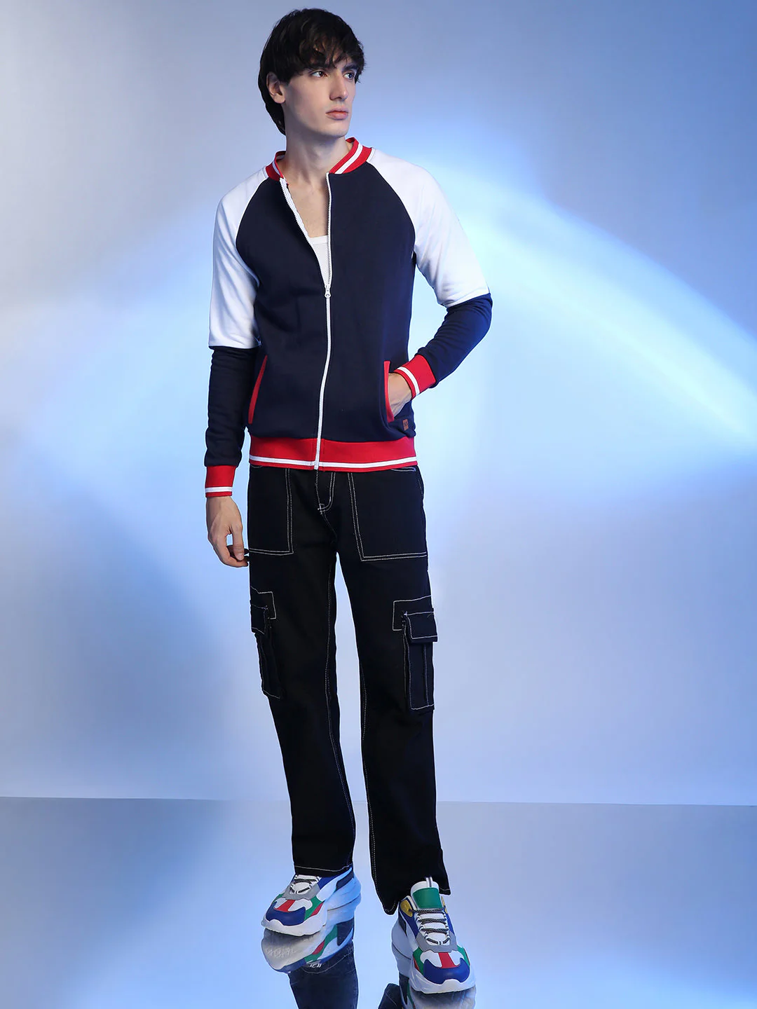 Zip-Front Jacket With Raglan Sleeve - Image 5