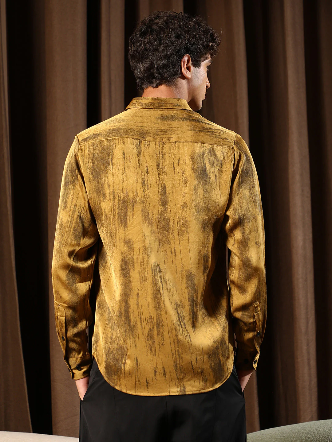 Gleaming-Grazed Satin Shirt - Image 4