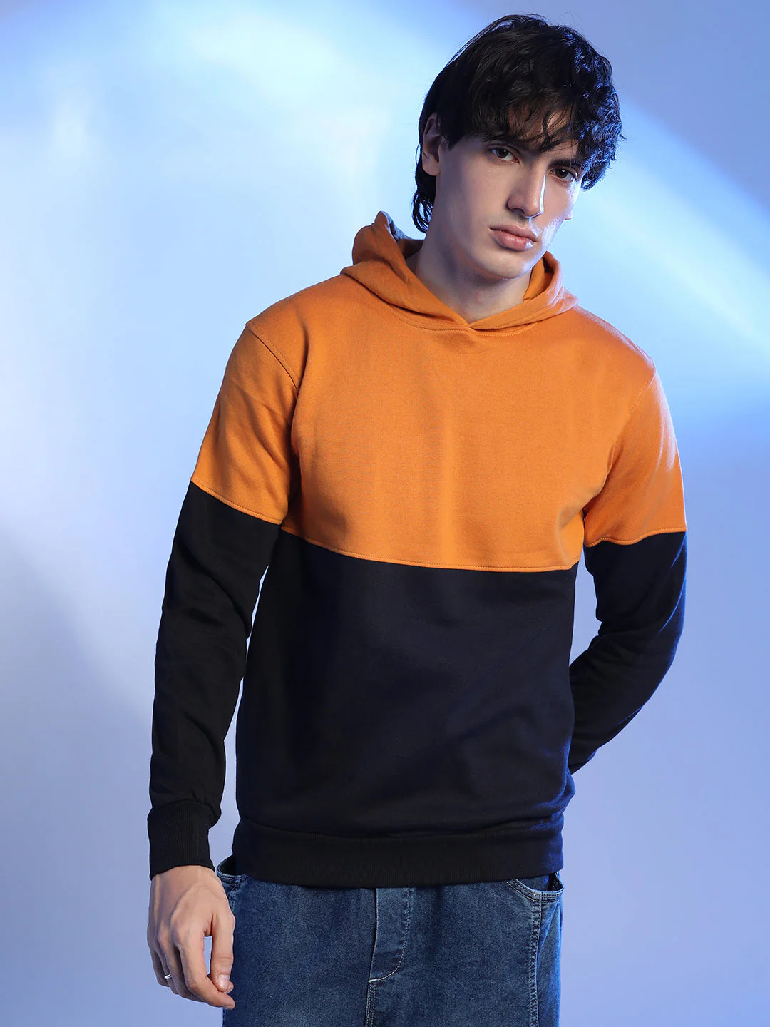 Contrast Panel Hoodie - Image 2