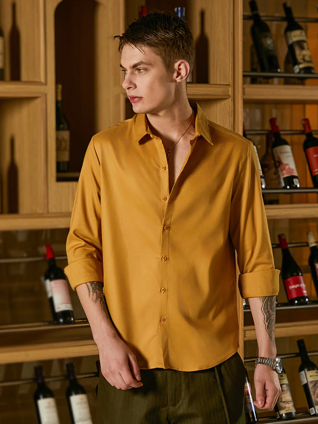 Solid Lustre Shirt - Image 2