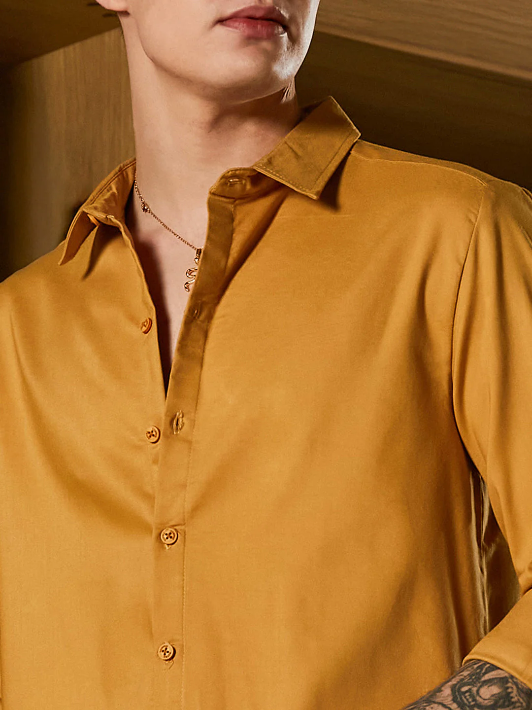 Solid Lustre Shirt - Image 7