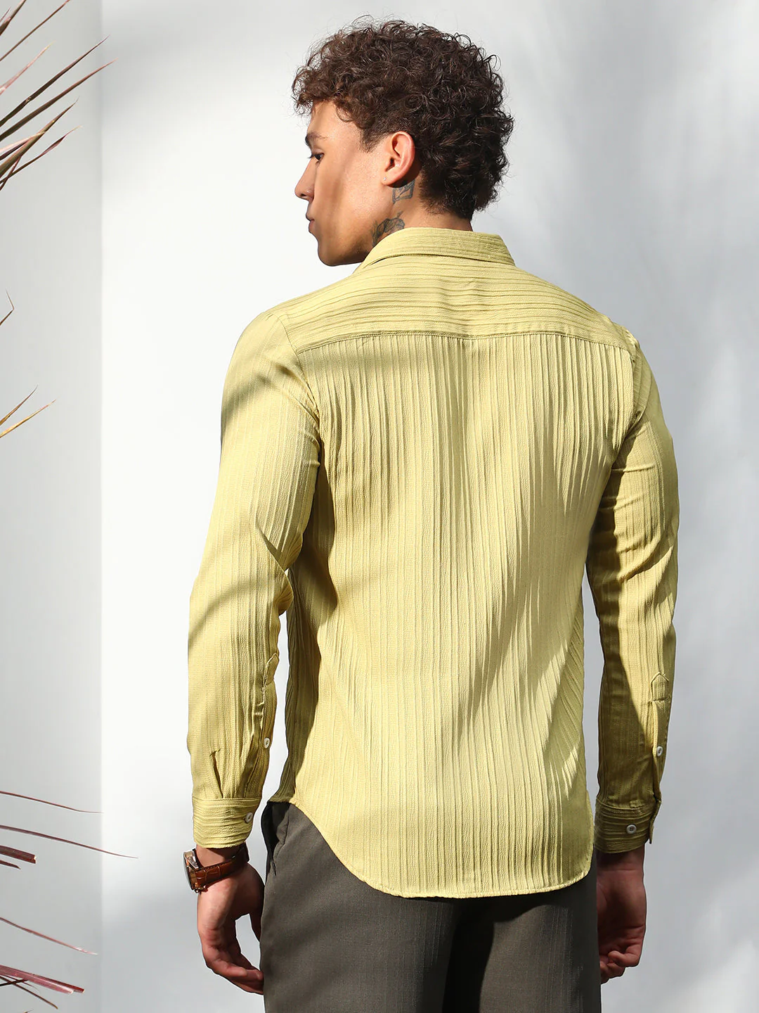 Self-Design Striped Shirt - Image 4